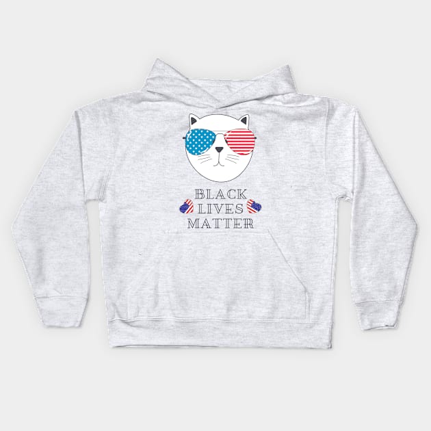 Black lives matter Kids Hoodie by MeKong